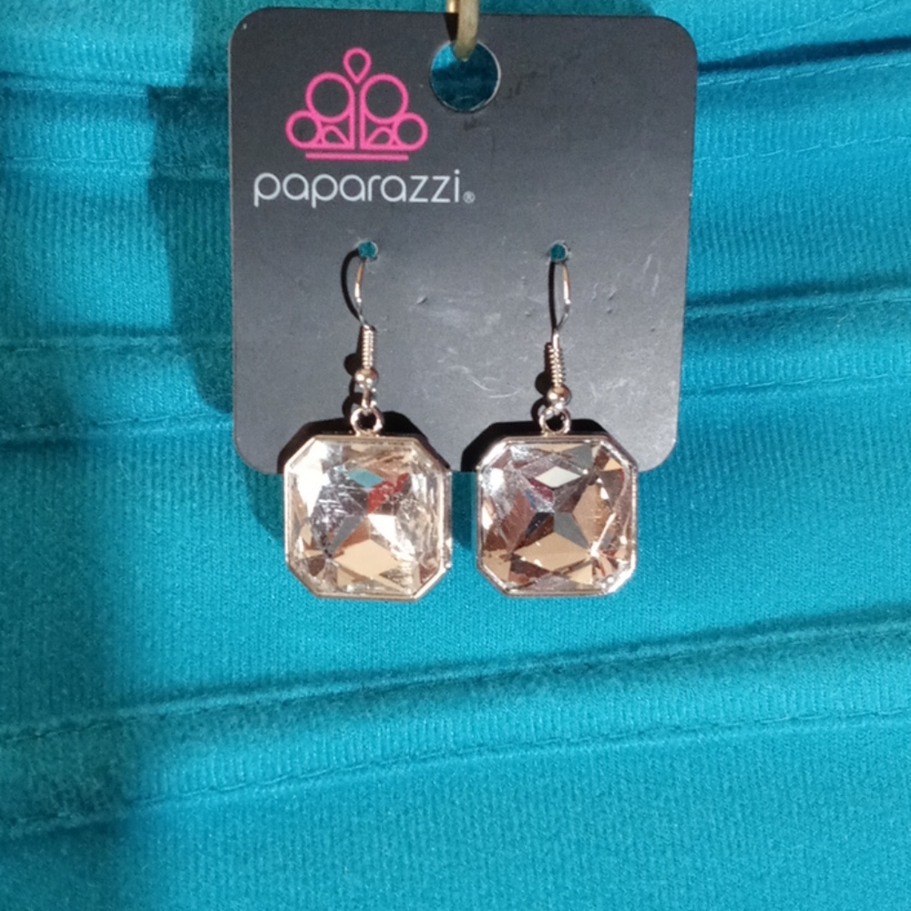 Clear earrings